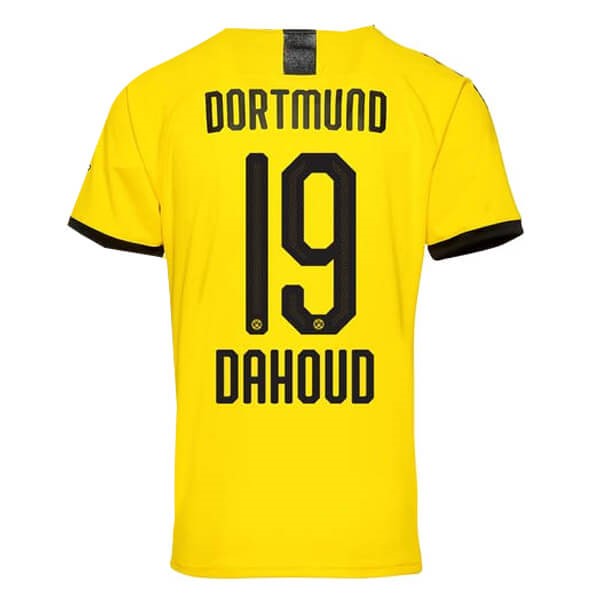 Tailandia Camiseta Borussia Dortmund NO.19 Dahoud Primera equipación 2019-2020 Amarillo